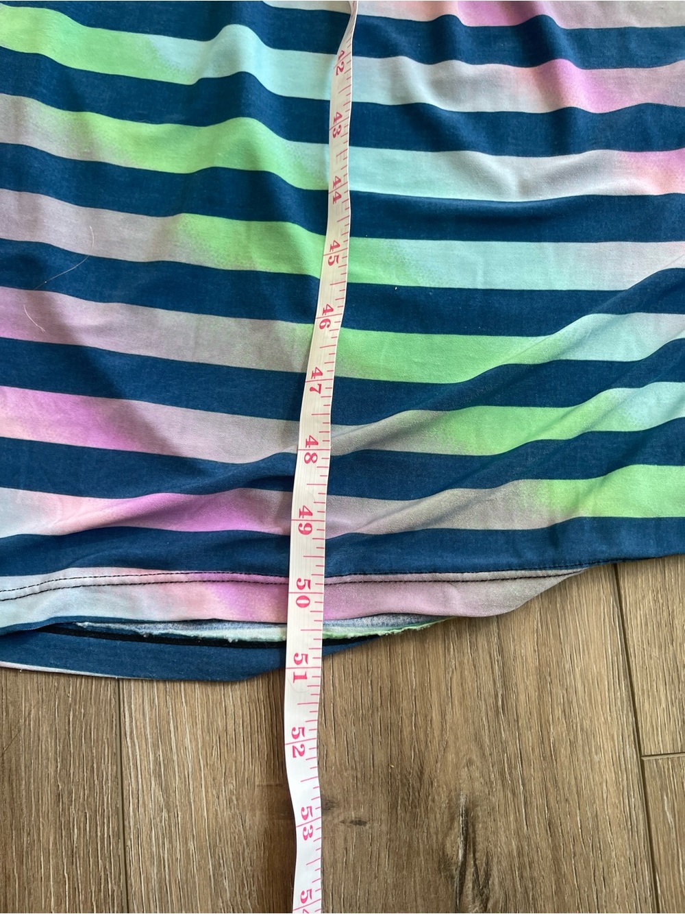 Guilty Smocked Summer Beach Maxi Dress with Pastel Stripes - Picture 5 of 6